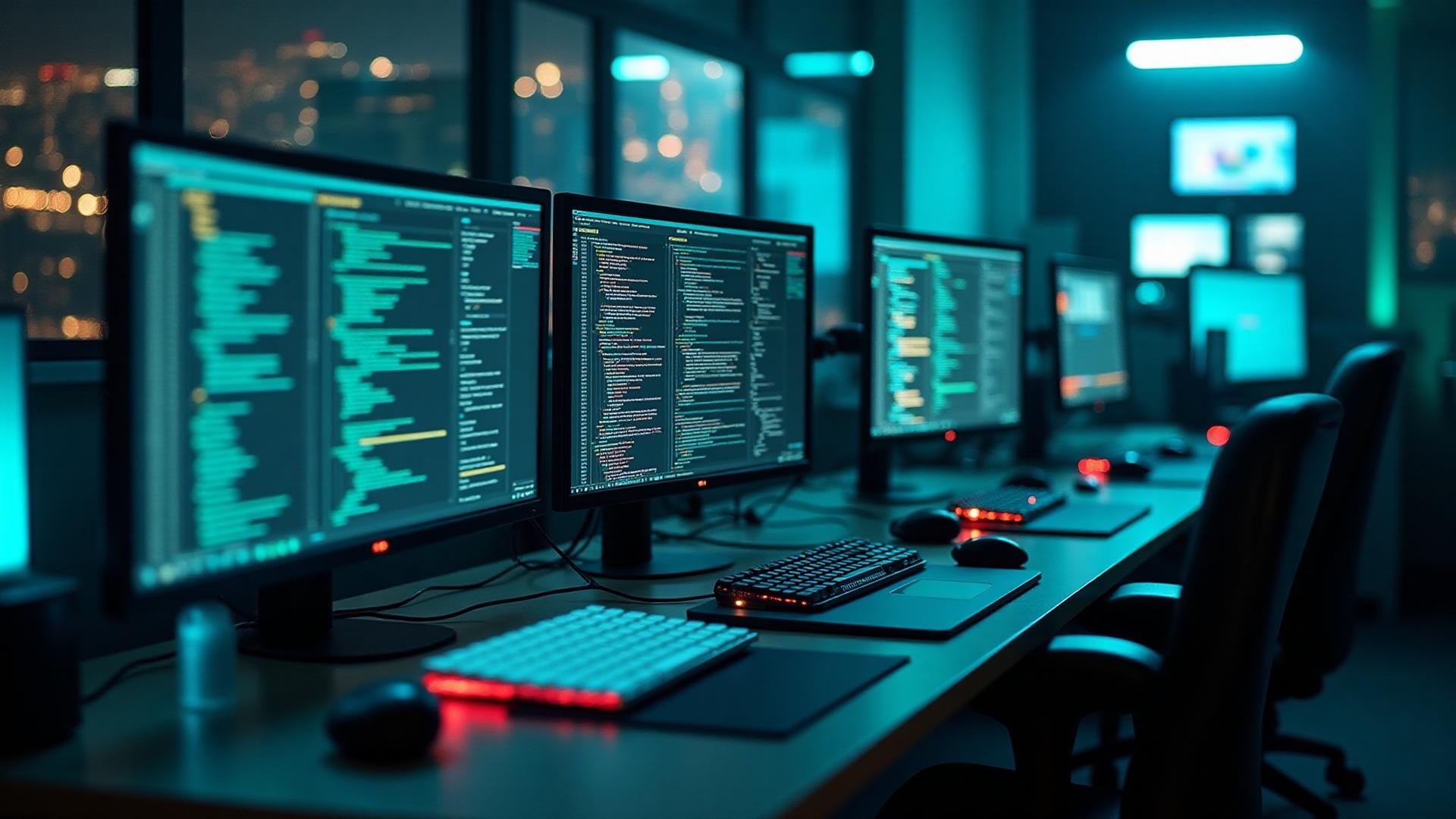 Professional tech workspace